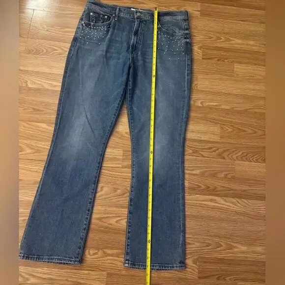 MOTHER SUPERIOR The Inside Flood Metal Magic Jeans Size 33 - Picture 5 of 9